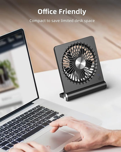 Koonie Portable Desk Fan, 3.5-20hrs Battery Operated Small USB Fan - Image 2