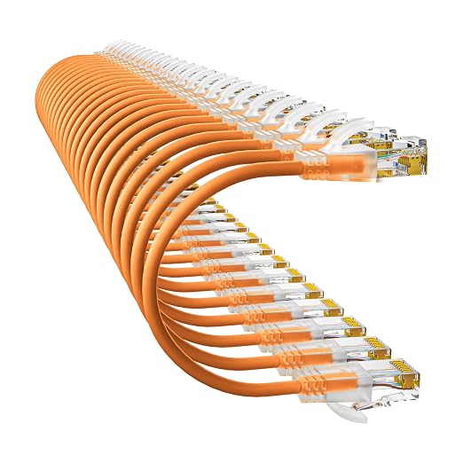 Cat6a Patch Cables 2ft Slim, Cat6 Ethernet Patch Cable Pure Copper, Flexible by 10Gsupxsel