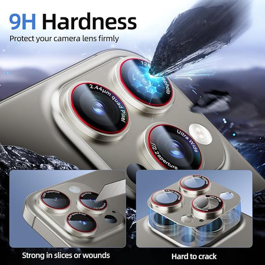 Camera Lens Protector for iPhone 16 Pro Max/iPhone 16 Pro/iPhone 15 Pro - Image 2