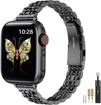 MioHHR Slim Metal Band Compatible by ProfessionalStainlessSteelWatchBandCase