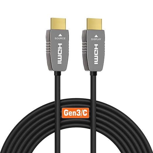 RUIPRO 8K Fiber Optic HDMI 2.1b Cable 40 Feet 48Gbps 8K60Hz 4K120Hz Dynamic HDR by RUIPRO-ProfessionalQualityVideoandAudioYouCanSeeandHear