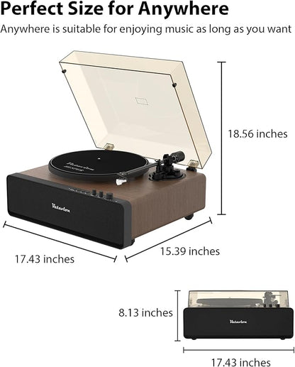 Vinyl Record Player, High Fidelity Belt Drive Turntable - Image 9
