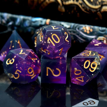 Haxtec DND Dice Set Sharp Edge Resin Dice - Image 4