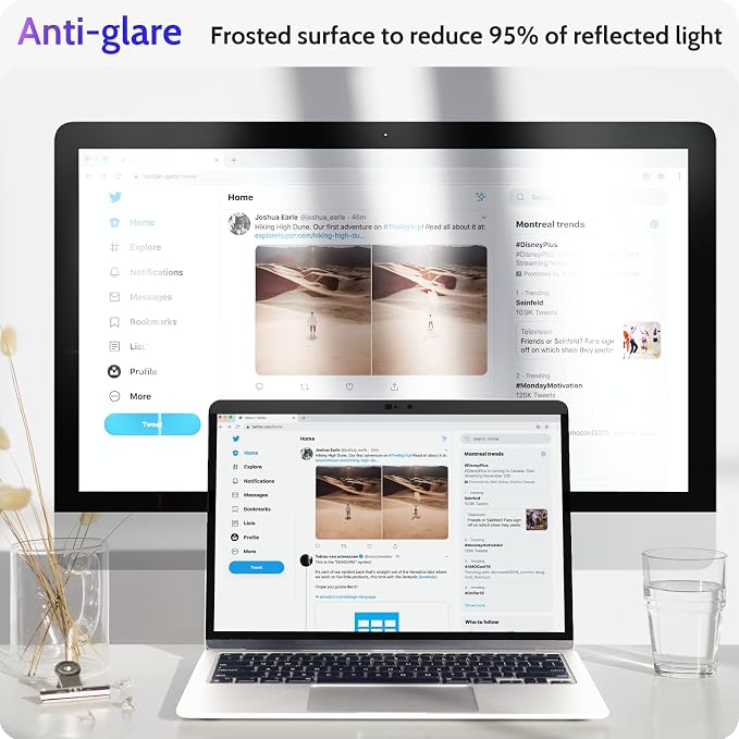 Magnetic Privacy Screen for MacBook Pro 15 Inch, Removable Anti Blue Light - Image 6
