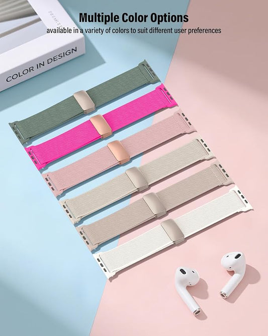 Stretchy Band Compatible with Apple Watch Bands 40mm 38mm 41mm 42mm 44mm 45mm - Image 2