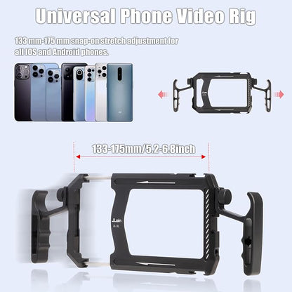 Foto4easy Universal Smartphone Video Rig, Aluminum Phone Video Stabilizer - Image 2