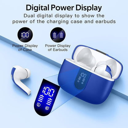 TAGRY Bluetooth Headphones True Wireless Earbuds 60H Playback LED Power Display - Image 2