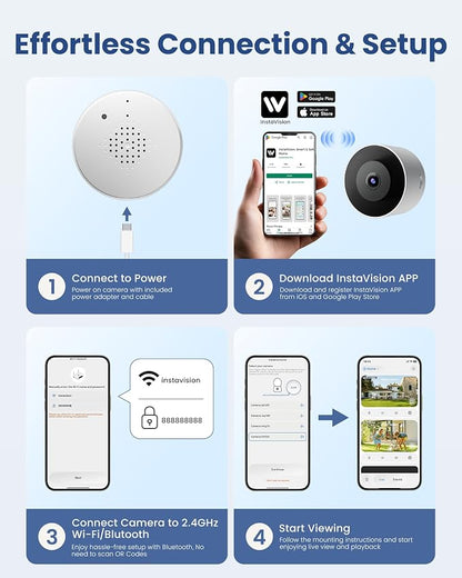 3MP 2K Window Camera, 2.4GHz WiFi 6 Window Security Camera, Smart AI Detection - Image 8