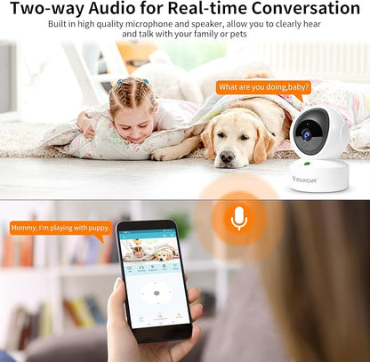 VSTARCAM 2K QHD Security Camera Indoor, Room Camera Baby Monitor 360° - Image 6