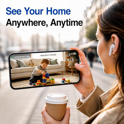 Indoor Security Camera, 5GHz 3MP Baby Monitor Camera - Image 3