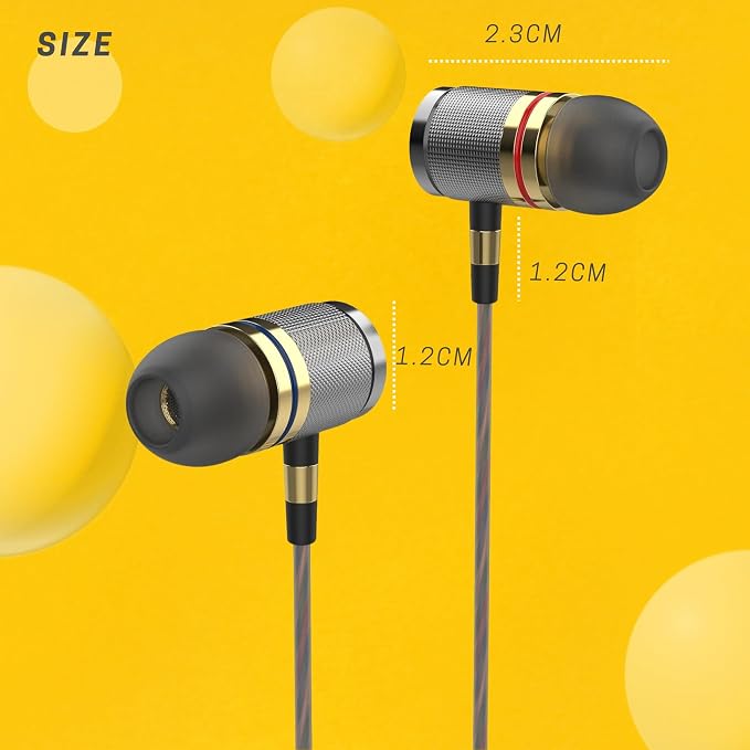 Betron YSM1000 Earphones in Ear Headphones Wired 3.5mm Jack Tangle-Free Cable - Image 8