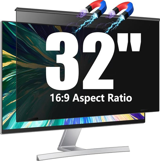 Magnetic 32 inch Computer Privacy Screen Filter by JEEETINTX
