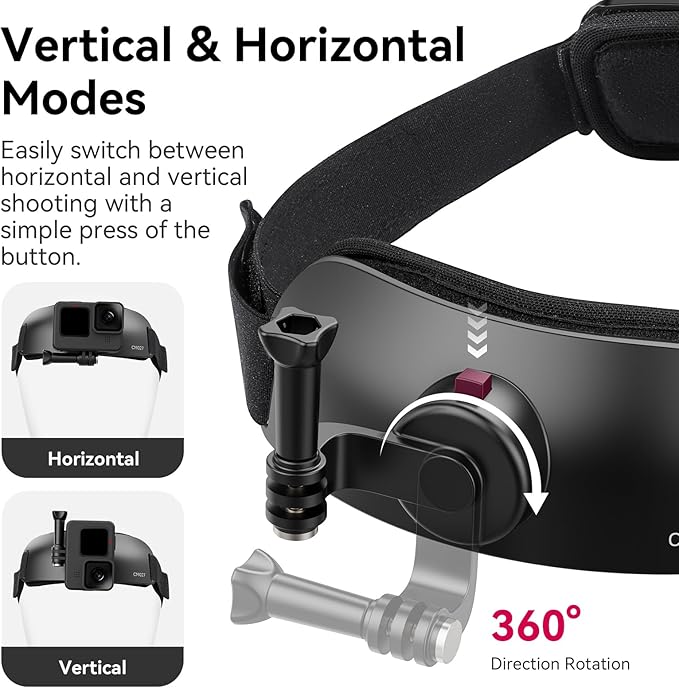 ULANZI CM027 Phone Head Strap Mount Support Vertical Shots - Image 2
