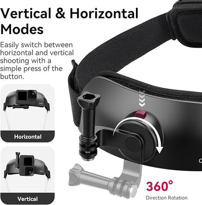 ULANZI CM027 Phone Head Strap Mount Support Vertical Shots - Image 2