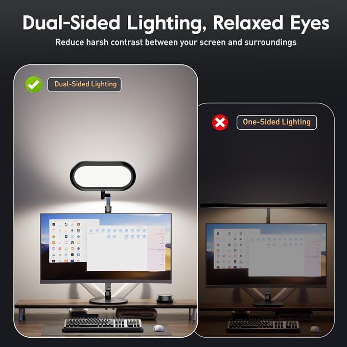 LED Desk Lamp for Home Office – Eye-Caring Double Side Light - Image 2