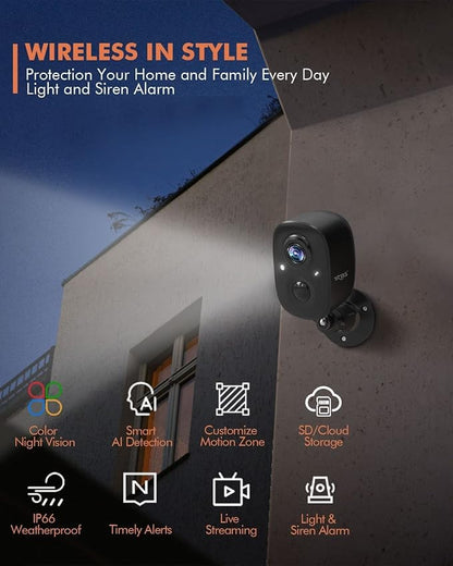 Dzees Security Camera Outdoor Wireless - Image 2