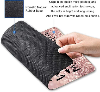 Inspirational Quote Mouse Pad, Stay Positive Work Hard and Make It Happen - Image 2