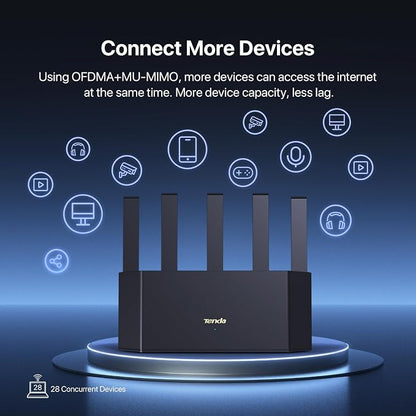 Tenda AX1500 WiFi 6 Router- Smart Dual Band Gigabit WiFi Routers - Image 6
