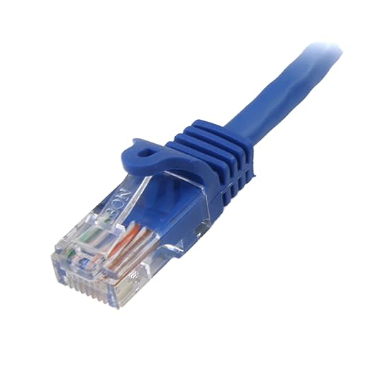 StarTech.com 12 ft Blue Snagless Cat5e UTP Patch Cable - Image 2