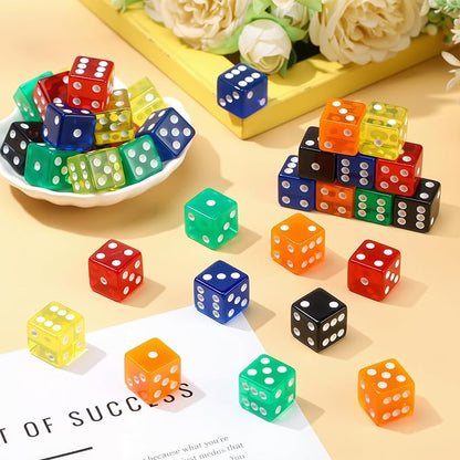 36 Piece 19 mm Casino Style Craps Dice Sets Acrylic and Translucent D6 Dice - Image 4
