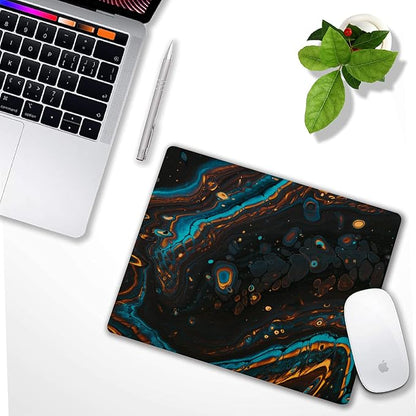 Green White and Black Marble Mouse pad Customized Mousepad Non-Slip Rubber Base - Image 4