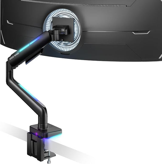 Ultrawide Monitor arm for 17-49'' Heavy Duty Screen up to 44lbs, Gas Spring by ARESWING