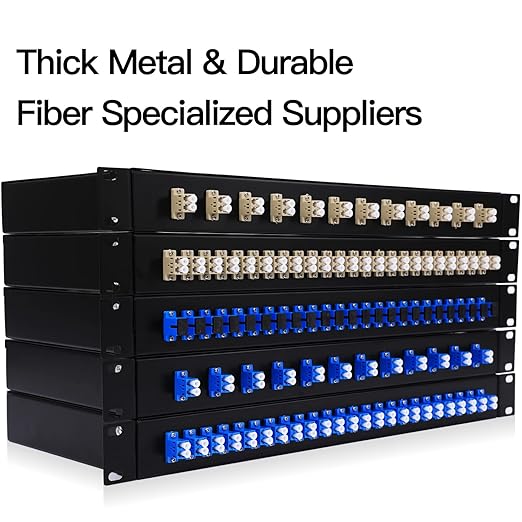 LC-OM3 12 Duplex 24 Port Fiber Enclosure Rack Mount Fiber Box MultiMode LC-UPC - Image 6