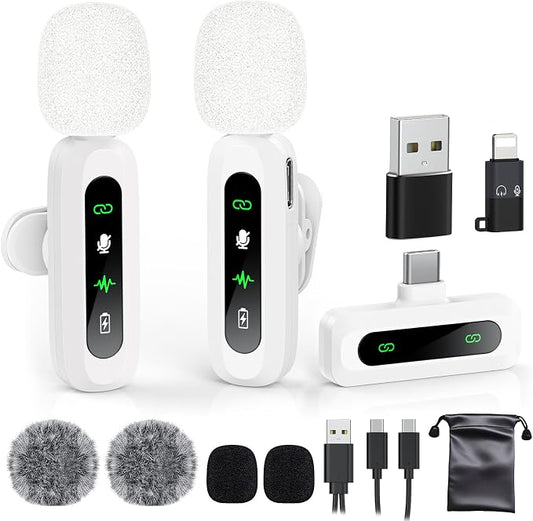 USB C Lavalier Microphone Wireless Mini Mic by GoorDik