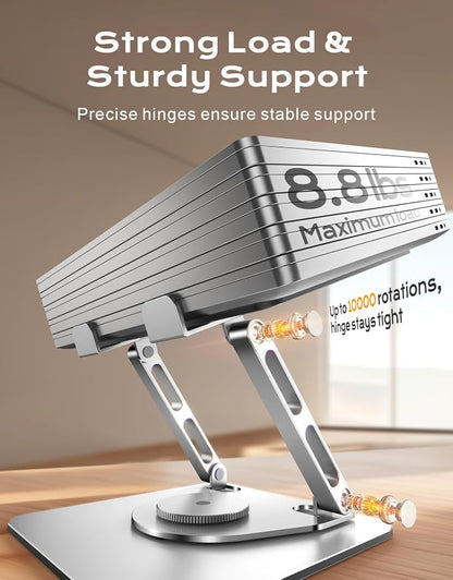 Laptop Stand for Desk 360° Flexible Rotating, Ergonomic Adjustable Laptop Riser - Image 4