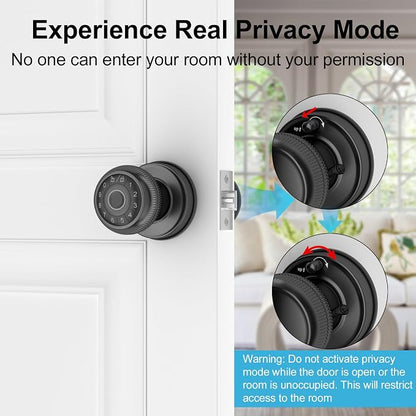 BIWIBON 4-in-1 Smart Door Knob, Fingerprint Door Knob - Image 4