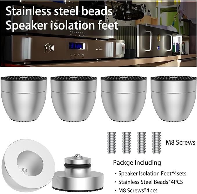 Audiocrast 4X HiFi Speaker Spike Pads Isolation Stand Feet, IF3033 Speaker - Image 7