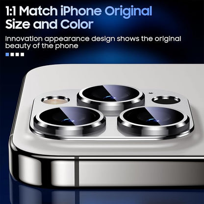 Uyiton Compatible with iPhone 15 Pro/iPhone 15 Pro Max Camera Lens Protector - Image 4