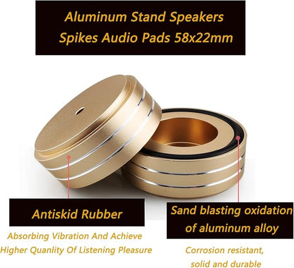 Tertullus 4 Pcs Speaker Feet Aluminum HiFi Turntable Feet Isolation Feet - Image 5