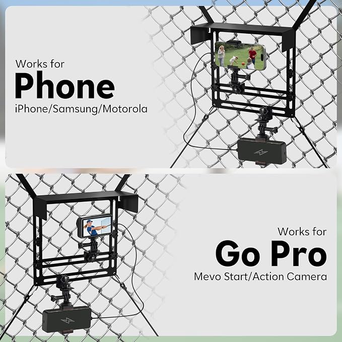 Cell Phone Fence Mount with Shade, Fence Phone Holder Mounting Kit - Image 5