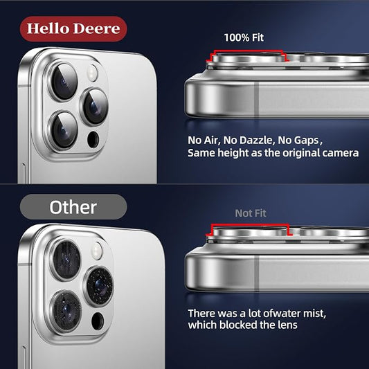 Compatible with iPhone 14 Pro Max Camera Lens Protector, Tempered Glass Full - Image 2