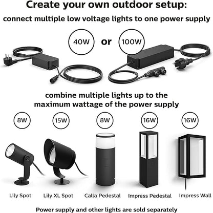 Philips Hue Outdoor 100W Power Supply Black - Image 5