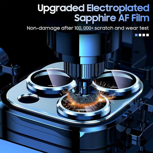 Uyiton for iPhone 13 Pro/iPhone 13 Pro Max Camera Lens Protector, Metal Ring - Image 2