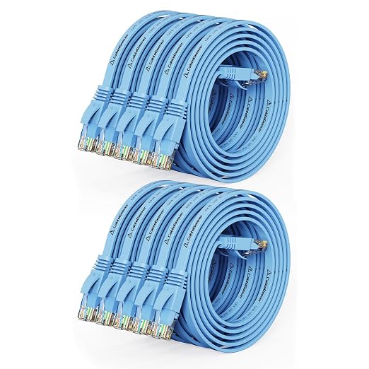 Cat 6 Ethernet Cable 3ft Flat Internet Network Cables by CableGeeker