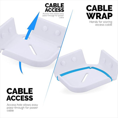 BRAINWAVZ Drill Free Tilted Corner Wall Mount Small Shelf - Image 6