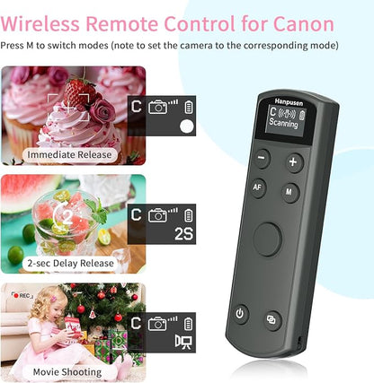for Canon Rechargeable Camera Remote Control, Wireless Shutter Release - Image 2