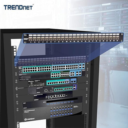 TRENDnet 24-Port Blank Keystone Shielded 1U Patch Panel, 1U 19" Rackmount - Image 4