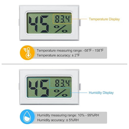 Weewooday Mini Digital Temperature Humidity Meters Gauge - Image 3
