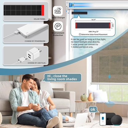 SmartWings Motorized Light Filtering Roller Shades Work - Image 2