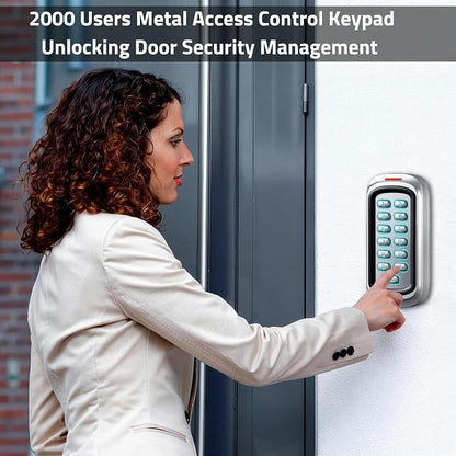 Wireless WiFi Access Control Keypad, 12V DC Metal Door Access Control System - Image 6
