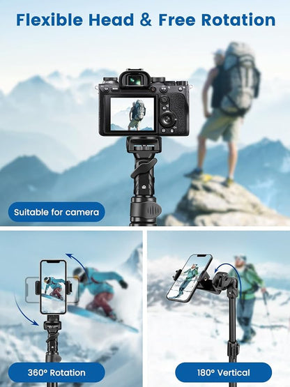 Phone Tripod, Stable & Adjustable Tall, Suit - Image 5