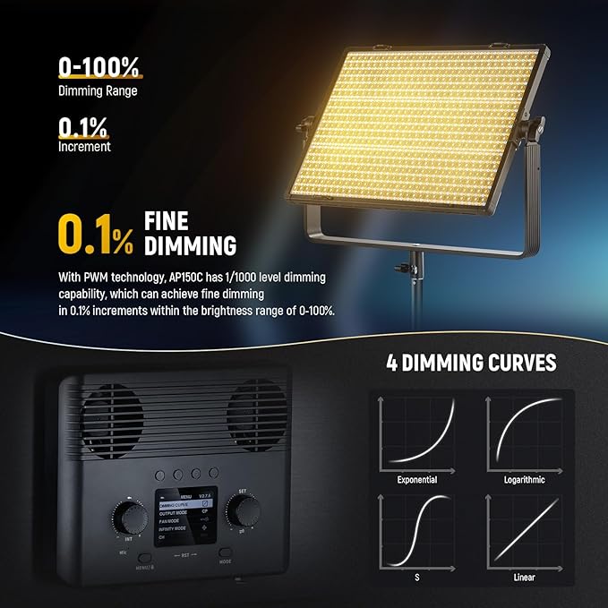 NEEWER 150W RGB LED Panel Video Light Kit - Image 5
