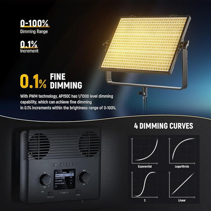 NEEWER 150W RGB LED Panel Video Light Kit - Image 5