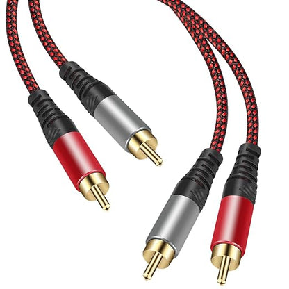 RCA Cable 15Ft, 2Rca Male to 2-RCA Male Audio Stereo Subwoofer Cable - Image 6