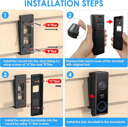 Doorbell Vinyl Siding Mount/Angle Adjustment Mount - Image 4
