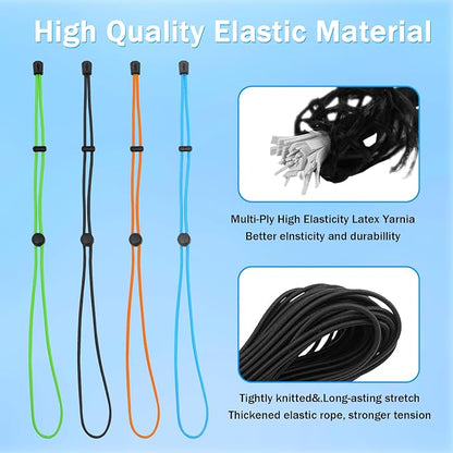 4 Pcs Thickened Fishing Graph Cover Straps, Adjustable Fish Finder Bungee - Image 6